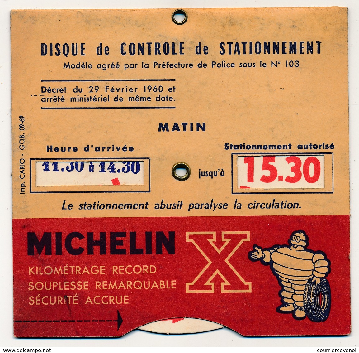 Disque De Stationnement  Michelin X - Cars