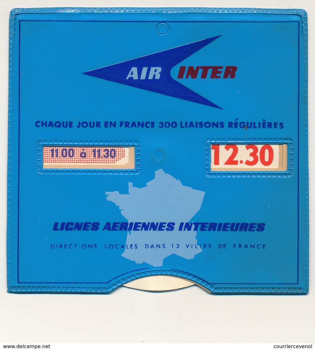 Disque De Stationnement AIR INTER - Lignes Aériennes Intérieures PARIS - Couverture Plastique - Voitures