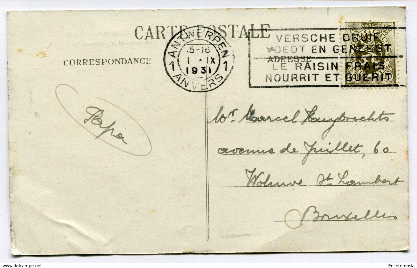 CPA - Carte Postale - Belgique - Anvers -  Le Steen Et Le Débarcadère - 1931 (CP2125) - Antwerpen