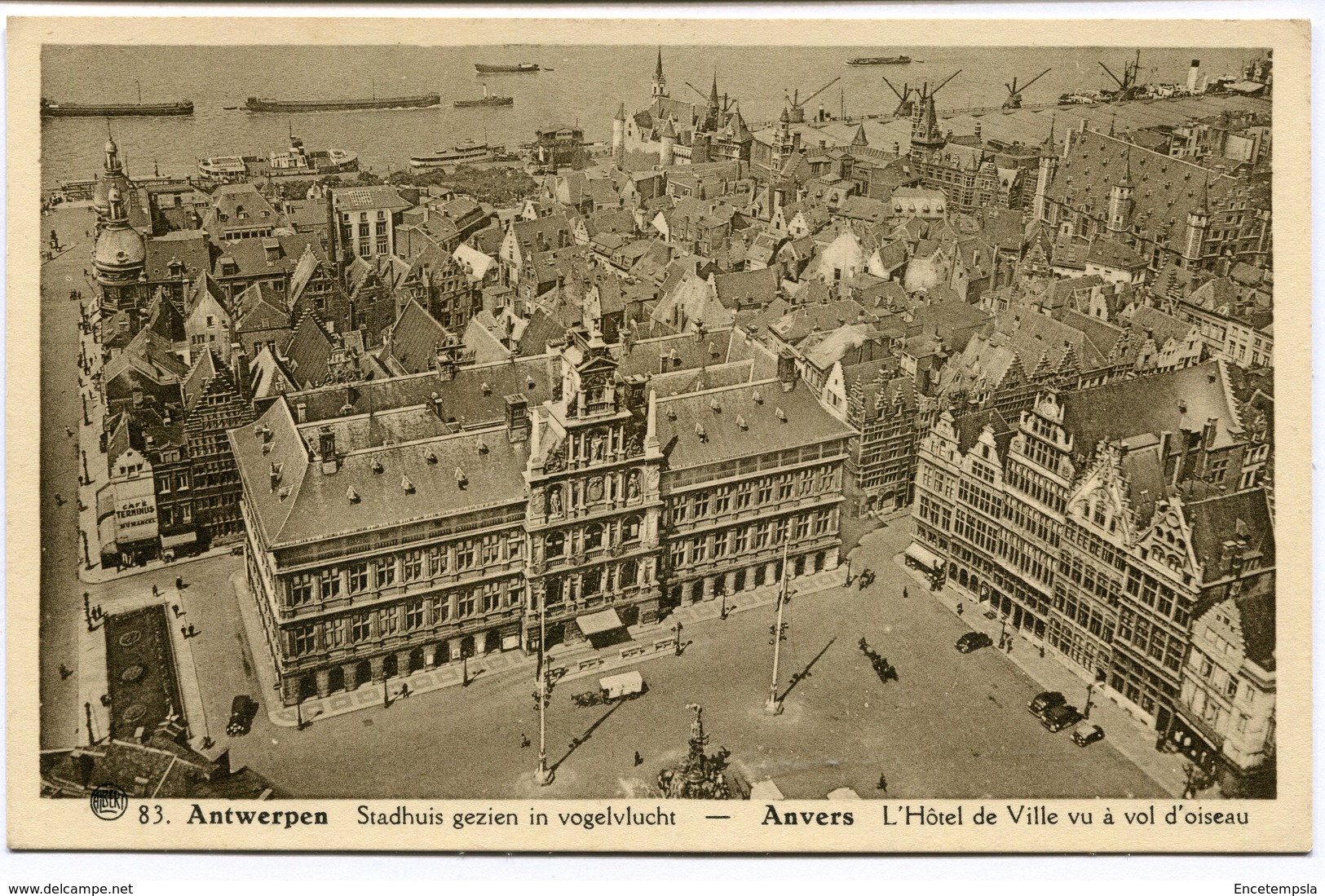 CPA - Carte Postale - Belgique - Anvers -  Hôtel De Ville Vu à Vol D'Oiseau  (CP2128) - Antwerpen