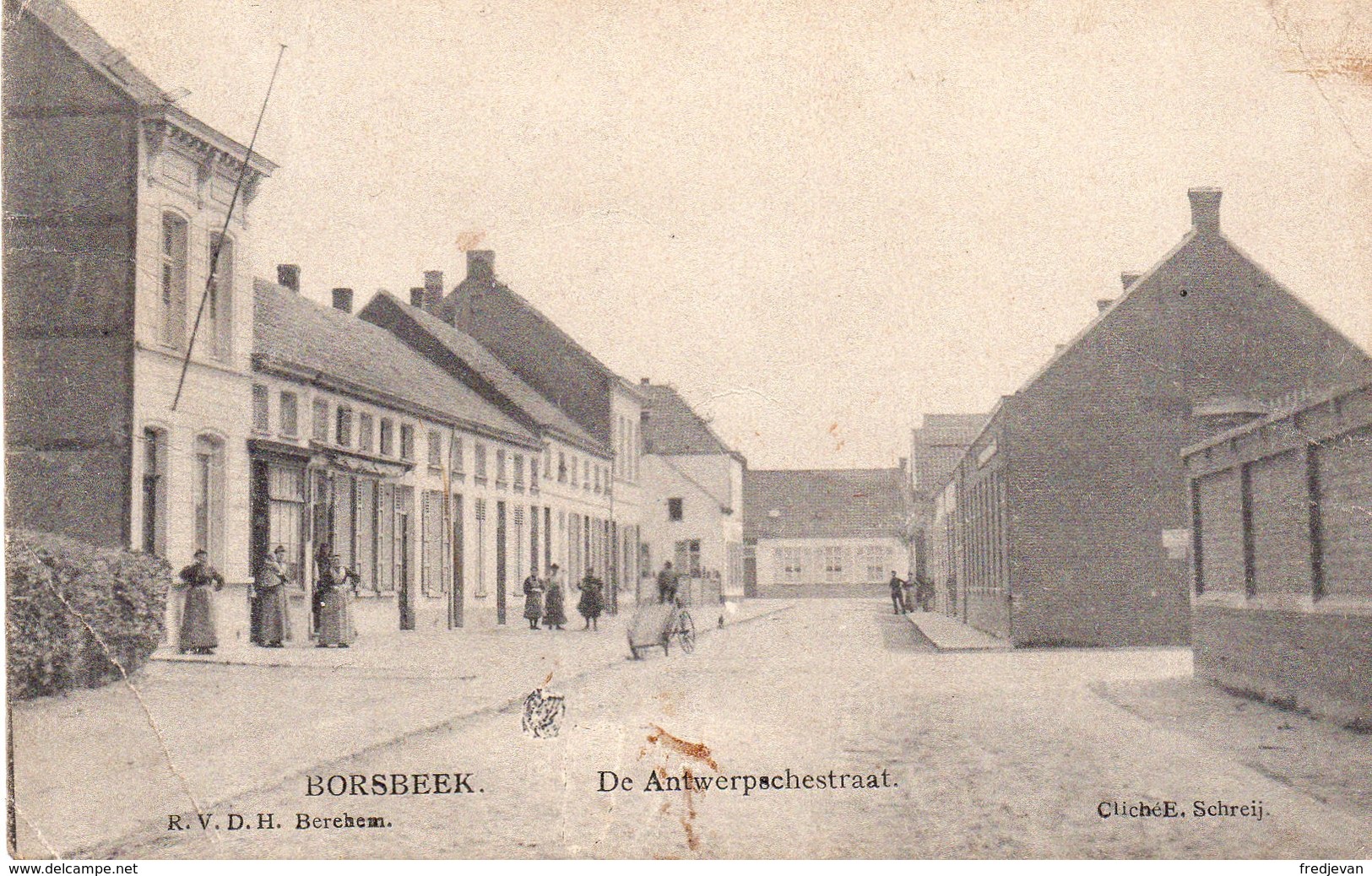 Borsbeek - De Antwerpschestraat (met Animatie) - Borsbeek