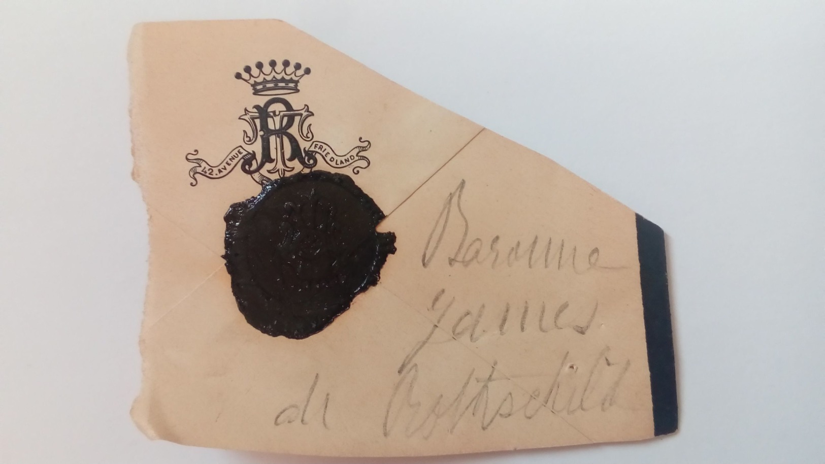 Cachet De Cire:Baronne James De Rothschild - Cachets Généralité