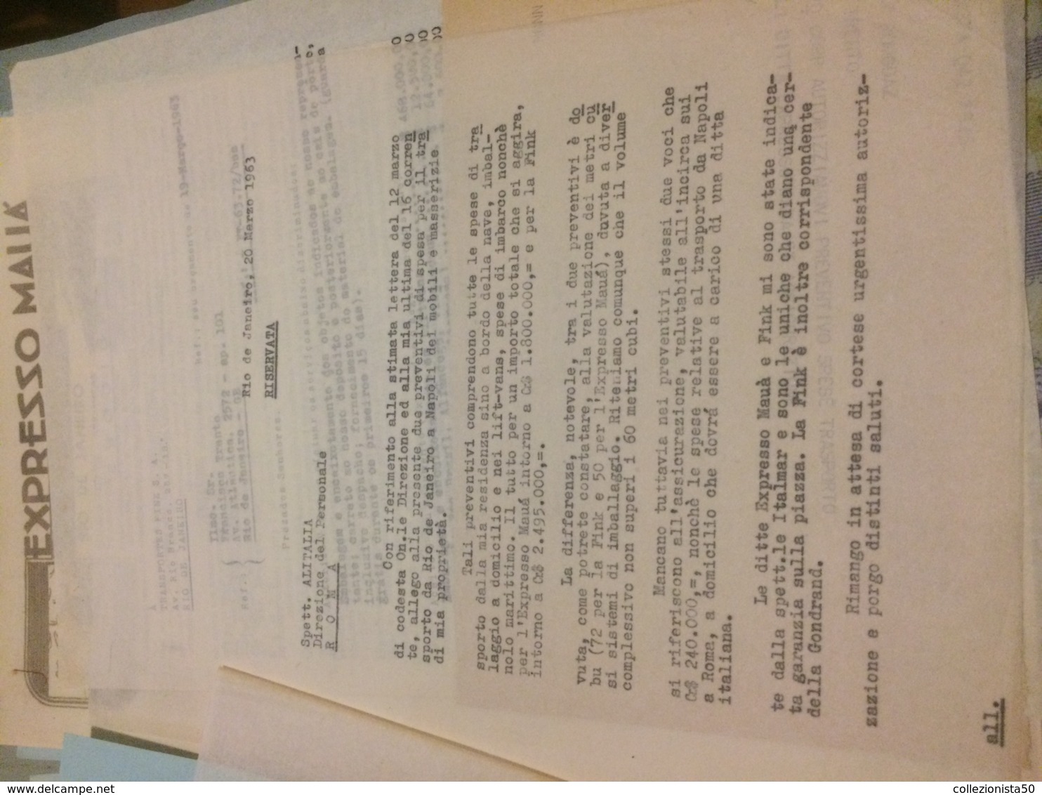 LETTERA RISERVATA ANNI 60 - Altri & Non Classificati