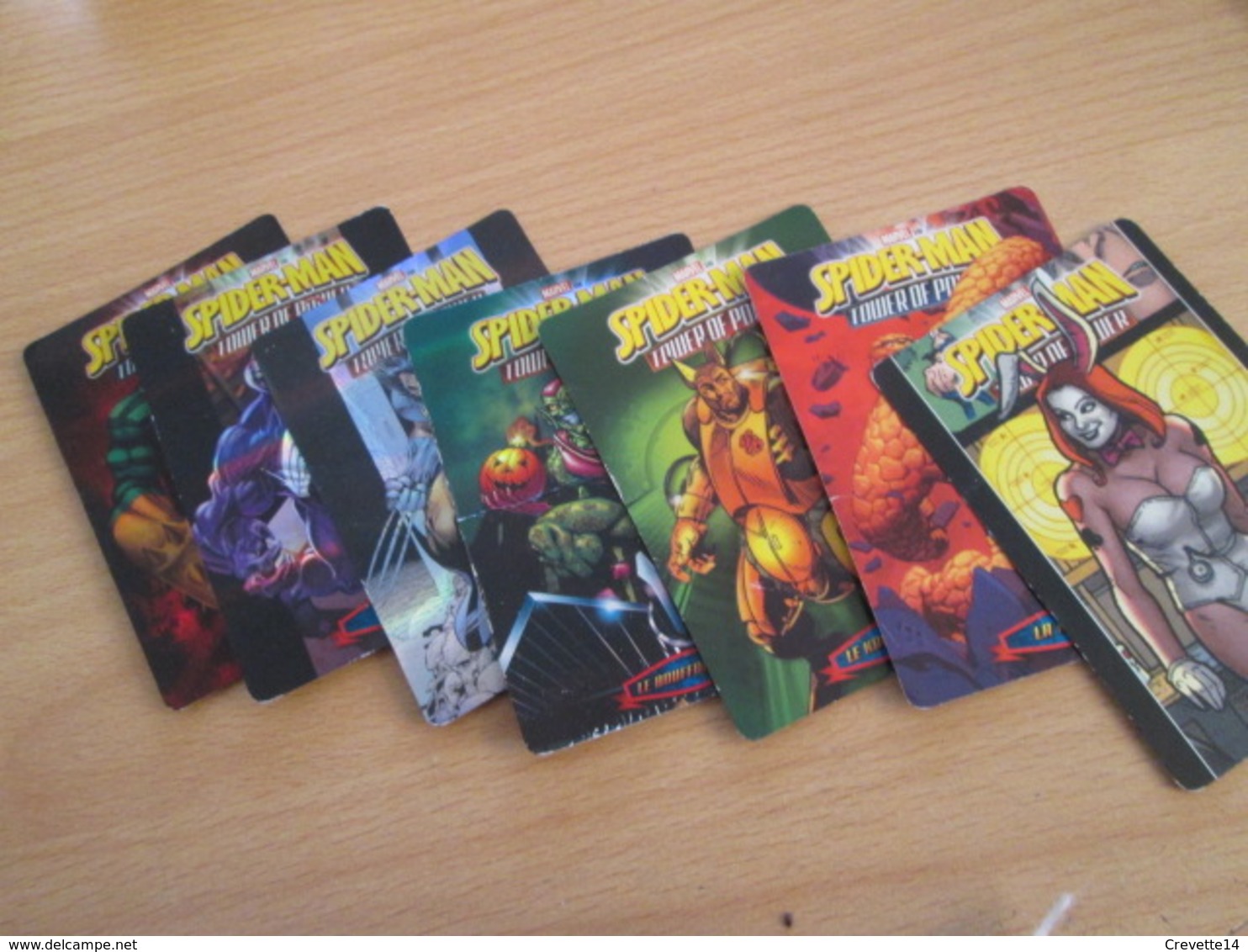 LOT DE 7 CARTES TRADING CARDS ? MARVEL SPIDERMAN De 2007 - Other & Unclassified