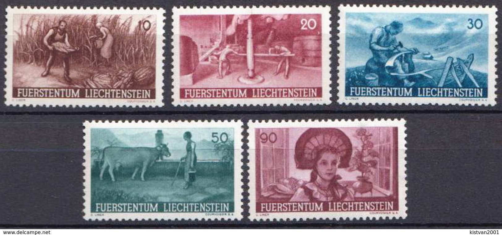 Liechtenstein MH Set - Unused Stamps