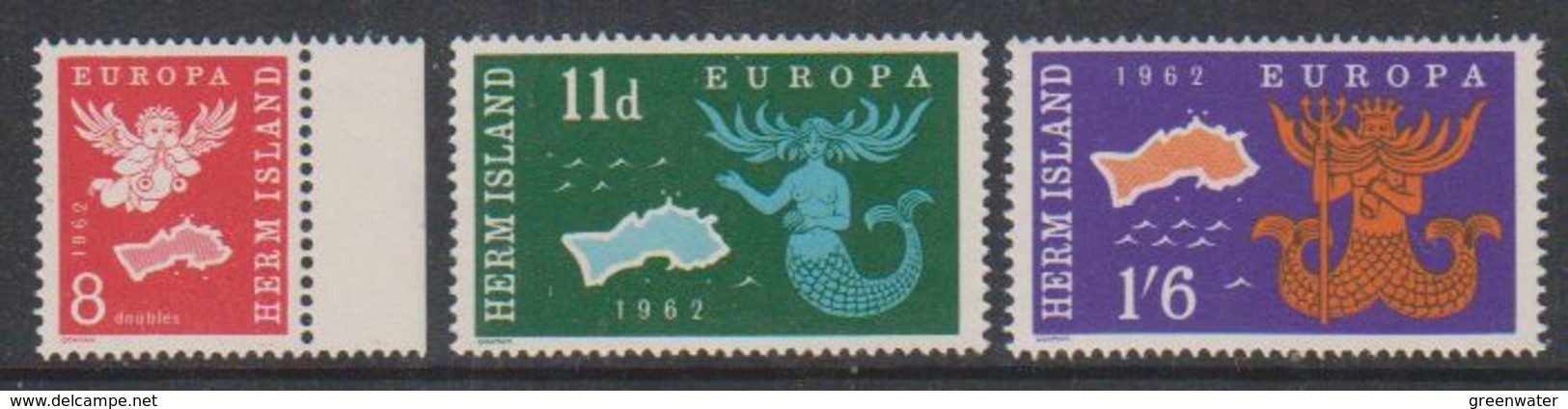 Europa Cept 1962 Herm Island 3v ** Mnh (38337C) - 1962