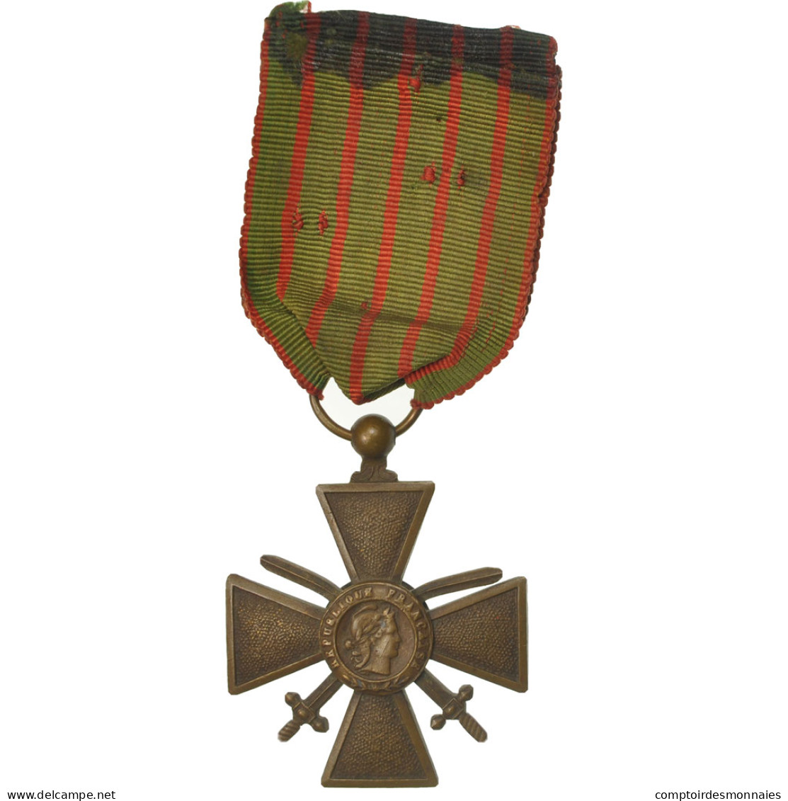 France, Croix De Guerre, Médaille, 1914-1917, Good Quality, Bronze, 37 - Autres