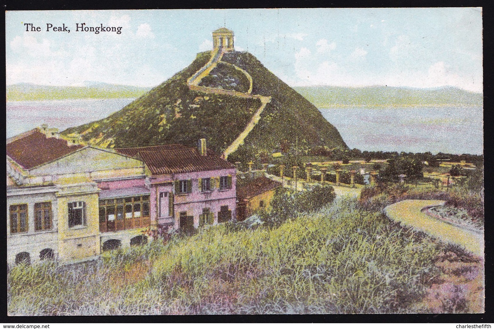 VINTAGE OLD CARD CPA ** HONGKONG  - THE PEAK - PERFECT CONDITION ! RARE THIS ONE ! - Chine (Hong Kong)