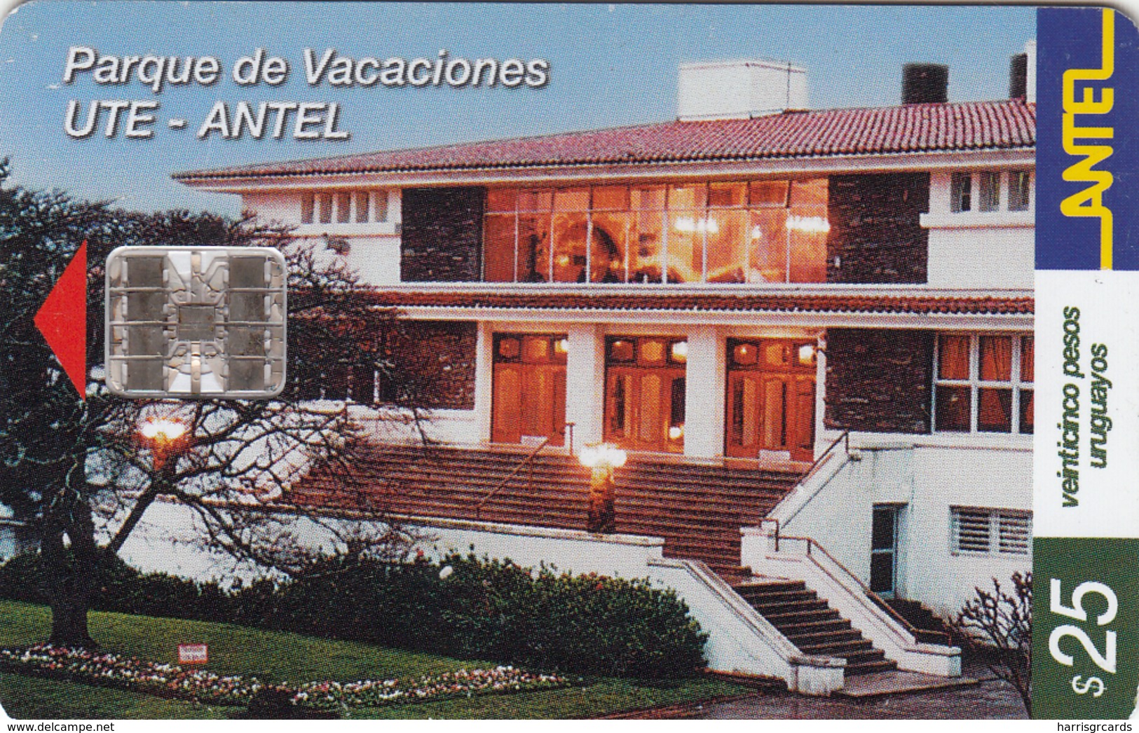 URUGUAY - Parque De Vacaciones Ute-antel, TC 191a, 25 $ , Tirage 200.000, Used - Uruguay