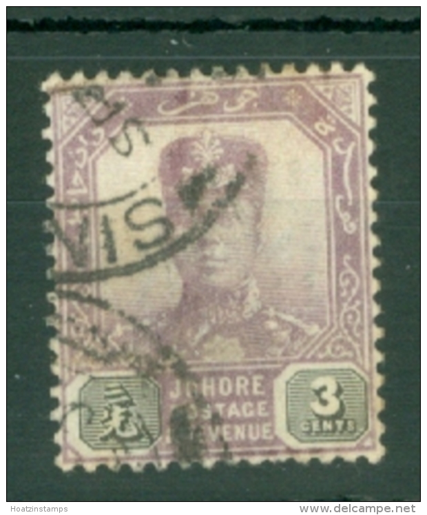 Malaya - Johore: 1904/10   Sultan Ibrahim    SG63    3c    Used - Johore