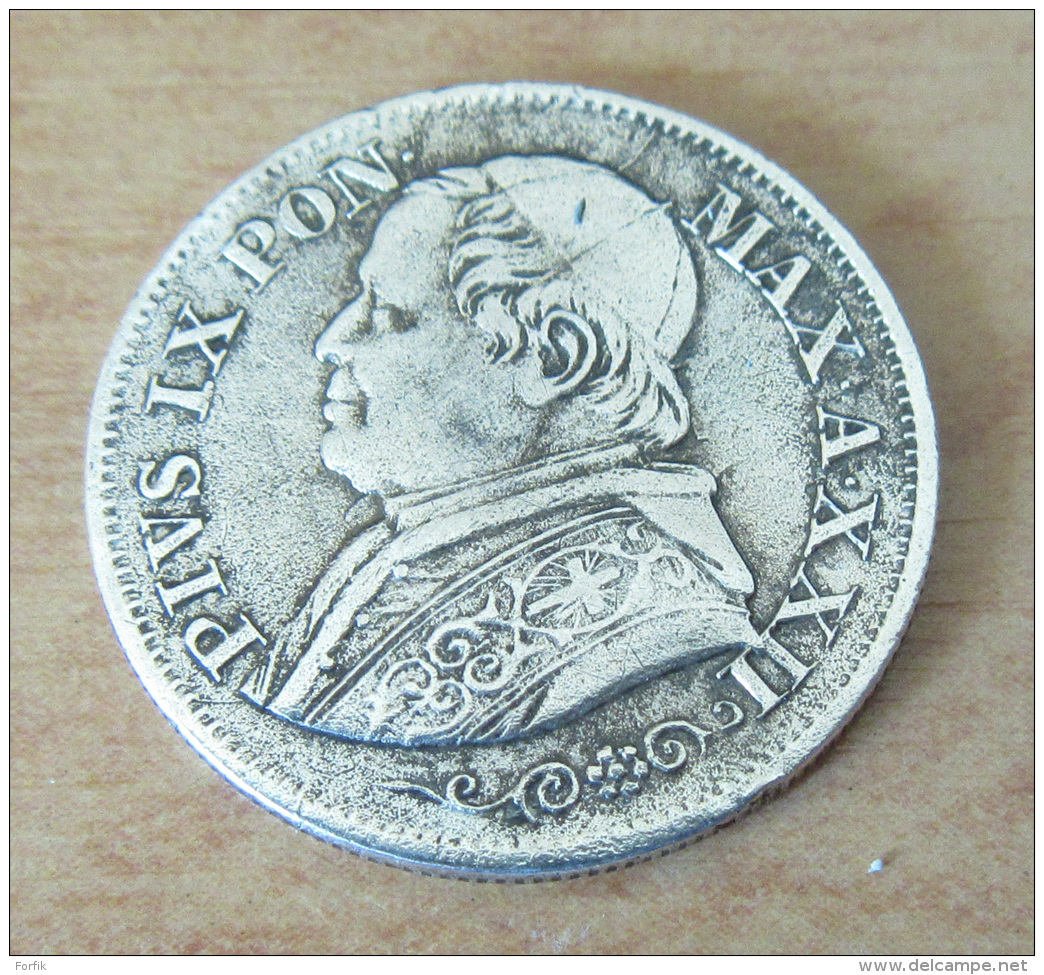 Etats Du Vatican - Monnaie 10 Soldi 1867 Pie IX En Argent - TTB +++ - Vatican