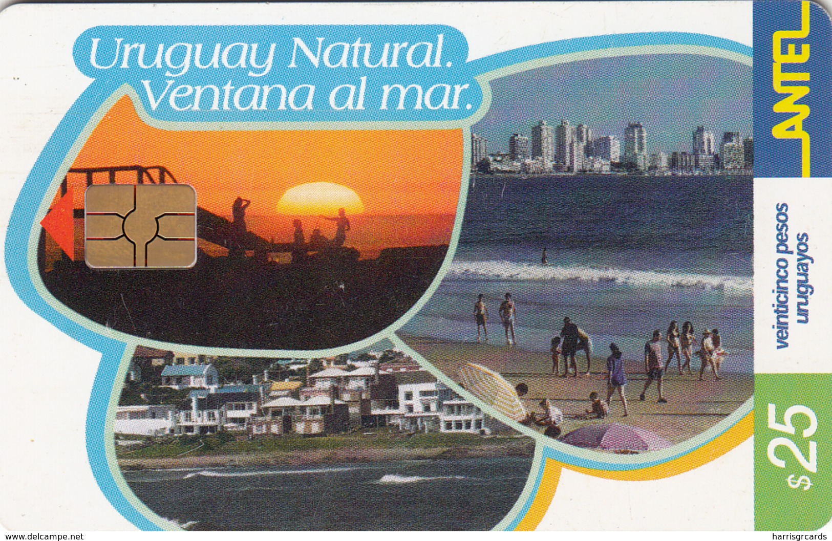 URUGUAY - Uruguay Natural, TC 268a, 25 $ , Tirage 300.000, Used - Uruguay