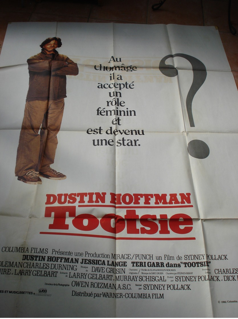 AFFICHE FILM TOOTSIE SYDNEY POLLACK DUSTIN HOFFMAN FT 120X160 - Manifesti & Poster