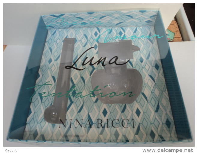 NINA RICCI  " LUNA" BOITE  VIDE ,AVEC OU SANS LA COQUE ,LIRE ET VOIR !! - Miniatures Femmes (sans Boite)