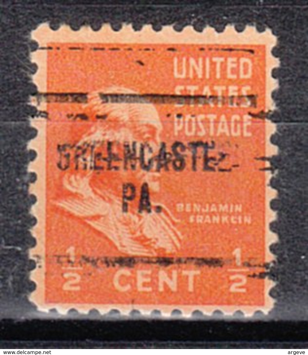 USA Precancel Vorausentwertung Preo, Locals Pennsylvania, Greencastle 704 - Precancels