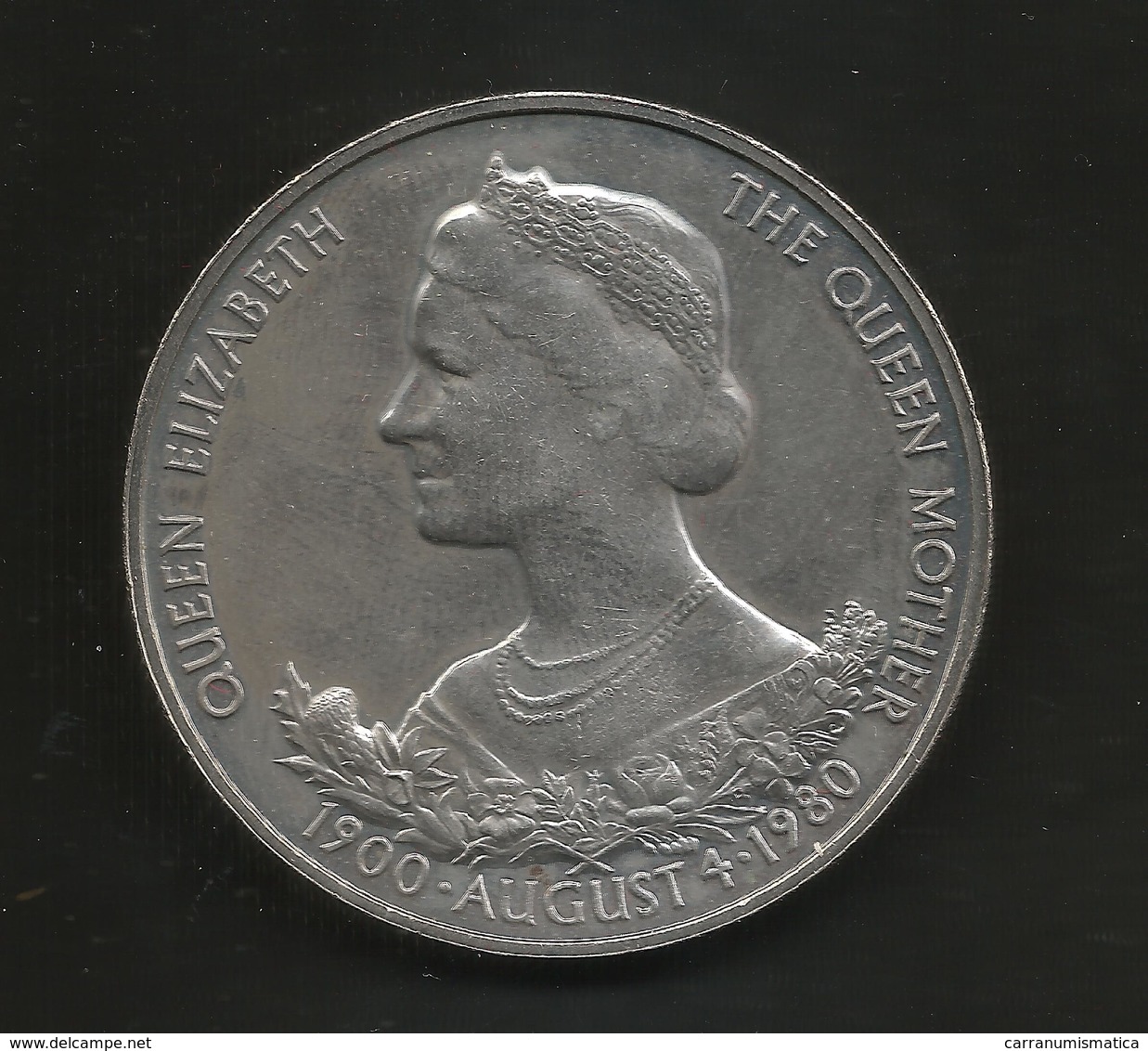 GUERNSEY - 25 PENCE - Queen Mother 80th Birthday ( 1900 - 1980 ) / Queen Elizabeth II - Guernesey