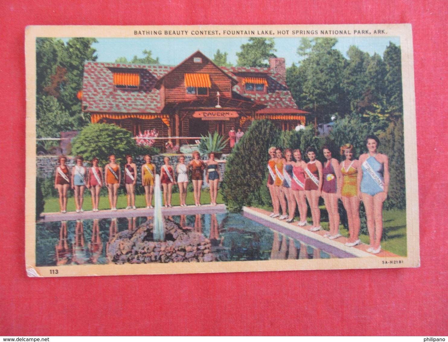 Bathing Beauty Contest Hot Springs Ark.     -ref 2930 - Pin-Ups
