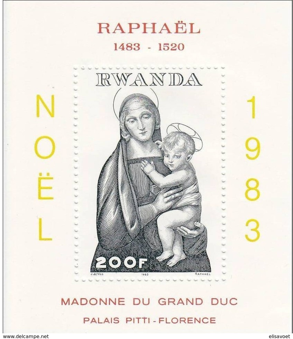 Rwanda 1983 OCBn° Bloc 97  Yvertn°  Bloc 98  *** MNH Cote 8,00 Euro Noël Christmas - Neufs