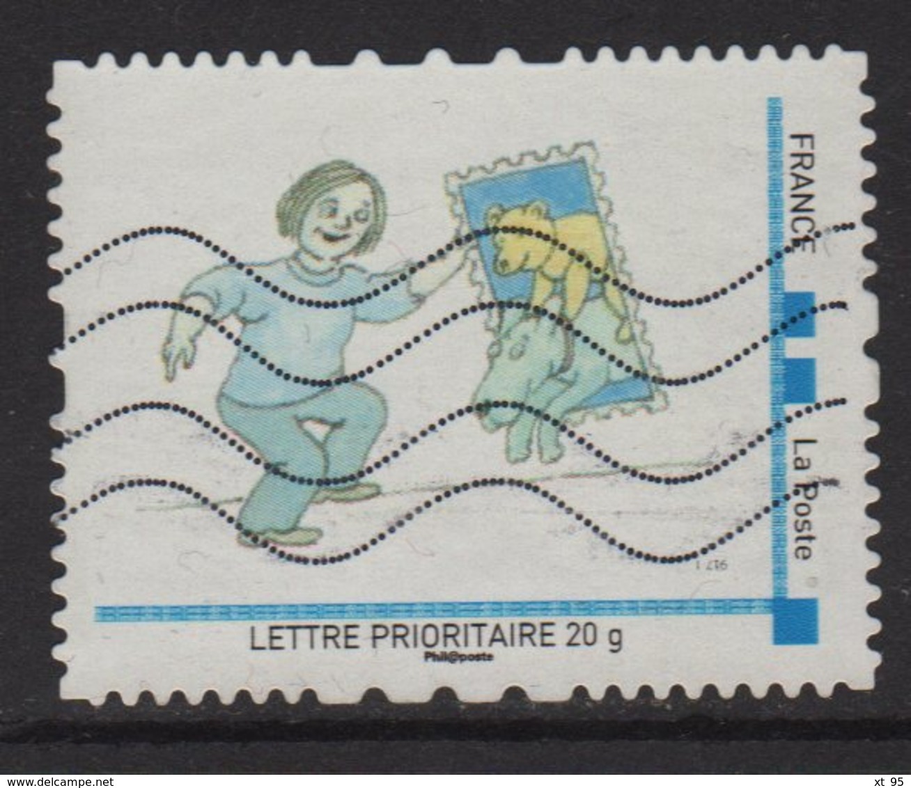 Timbre Personnalise Oblitere - Lettre Prioritaire 20g - Collectionnez Les Timbres - Gebraucht