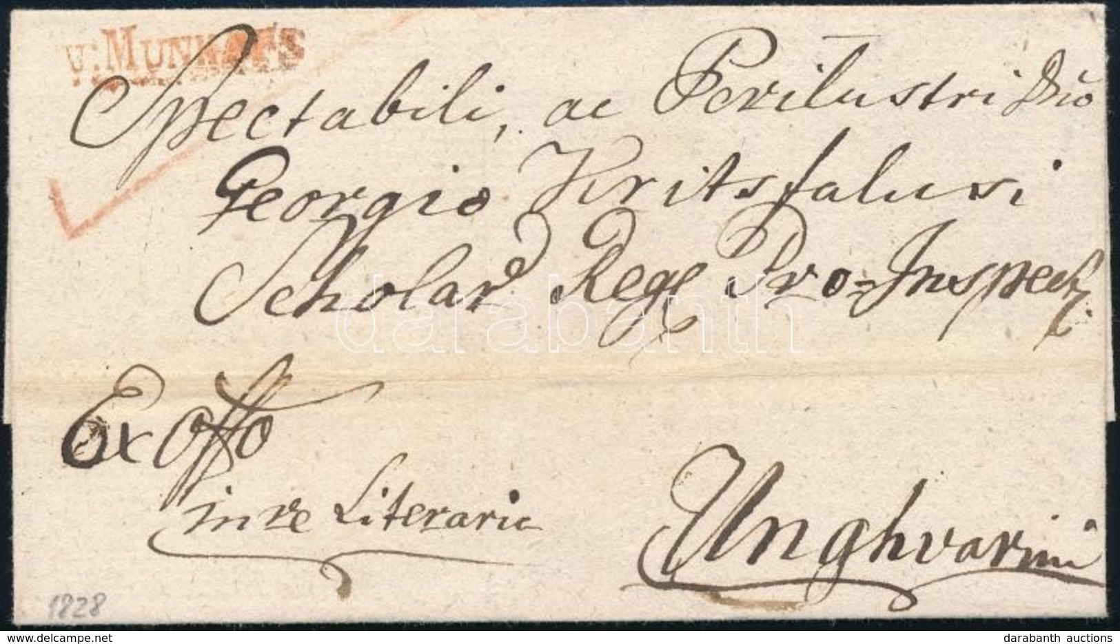 1828 Ex Offo Piros/red 'v:MUNKÁTS' - Unghvar - Other & Unclassified