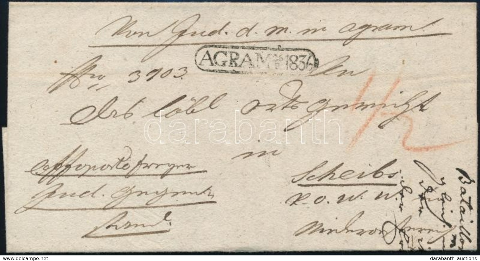 1836 Ex Offo 'AGRAM' - Scheibs - Autres & Non Classés