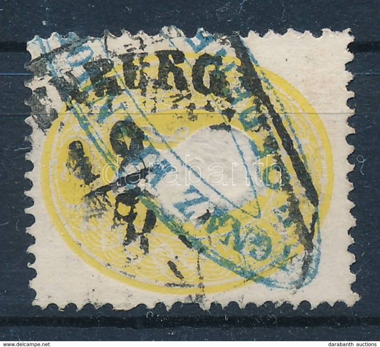 O 1861 2kr Kék Cégbélyegzés / Blue Company Seal + '(OED)ENBURG' - Altri & Non Classificati
