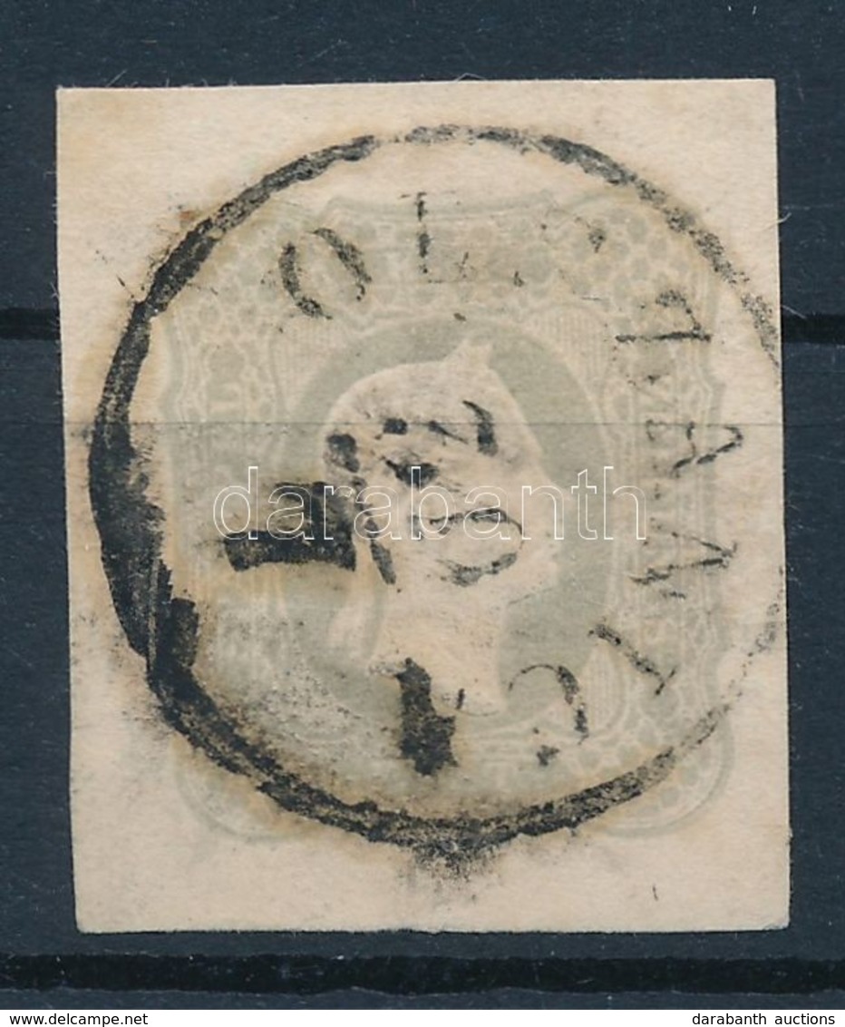O 1861 Hírlapbélyeg Világosszürke / Newspaper Stamp, Light Grey 'OLSZANICA' - Certificate: Steiner - Altri & Non Classificati