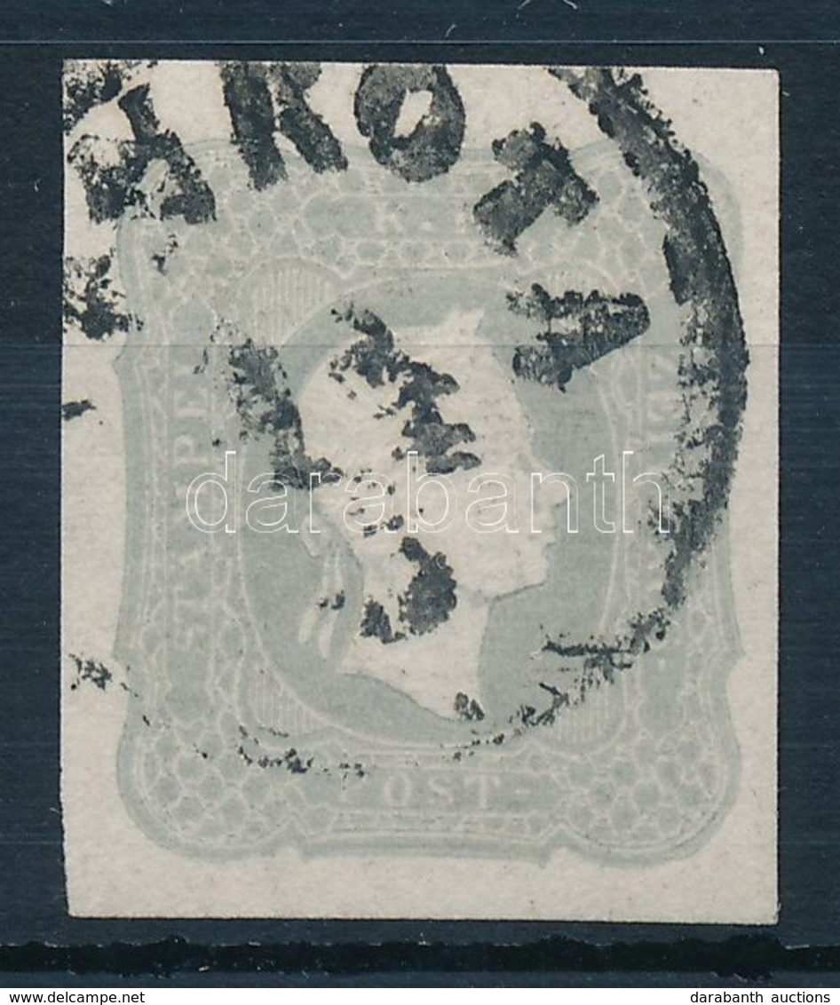 O 1861 Hírlapbélyeg élénk Szürke / Newspaper Stamp, Lively Grey '(PA)NKOTA' - Certificate: Steiner - Altri & Non Classificati
