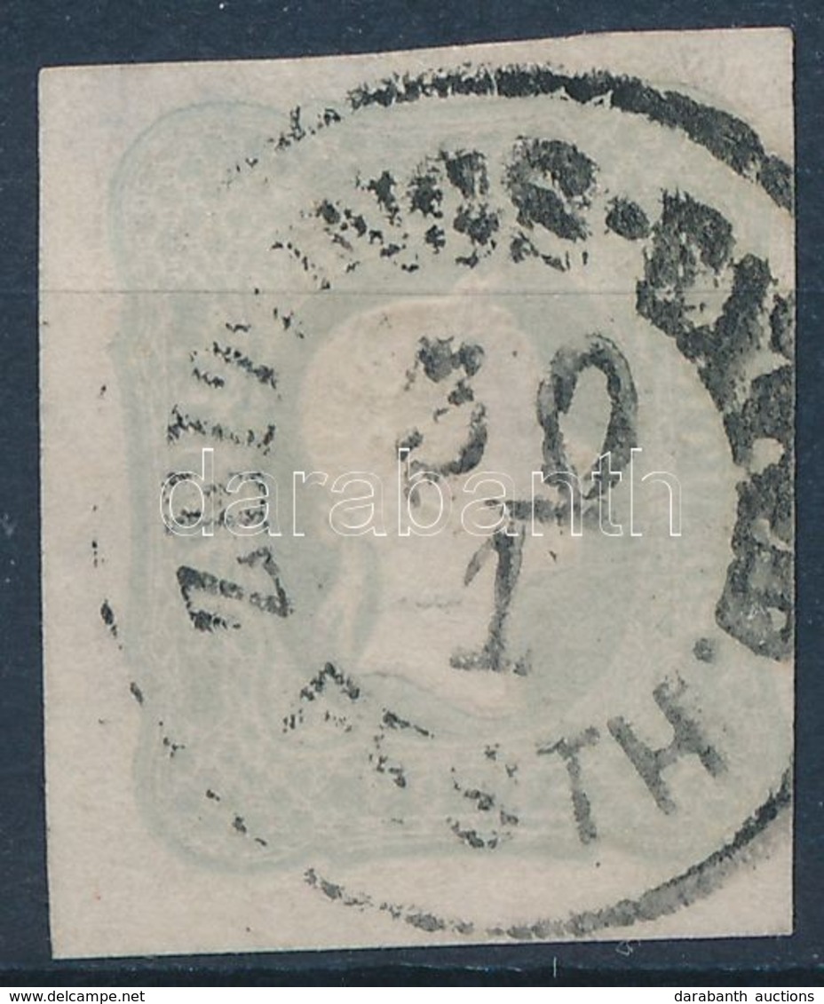 O 1861 Szürke Hírlapbélyeg Jobb Oldalon Picit Bevágva / Grey Newspaper Stamp Slightly Cut On The Right 'ZEITUNGS-EXPED P - Andere & Zonder Classificatie