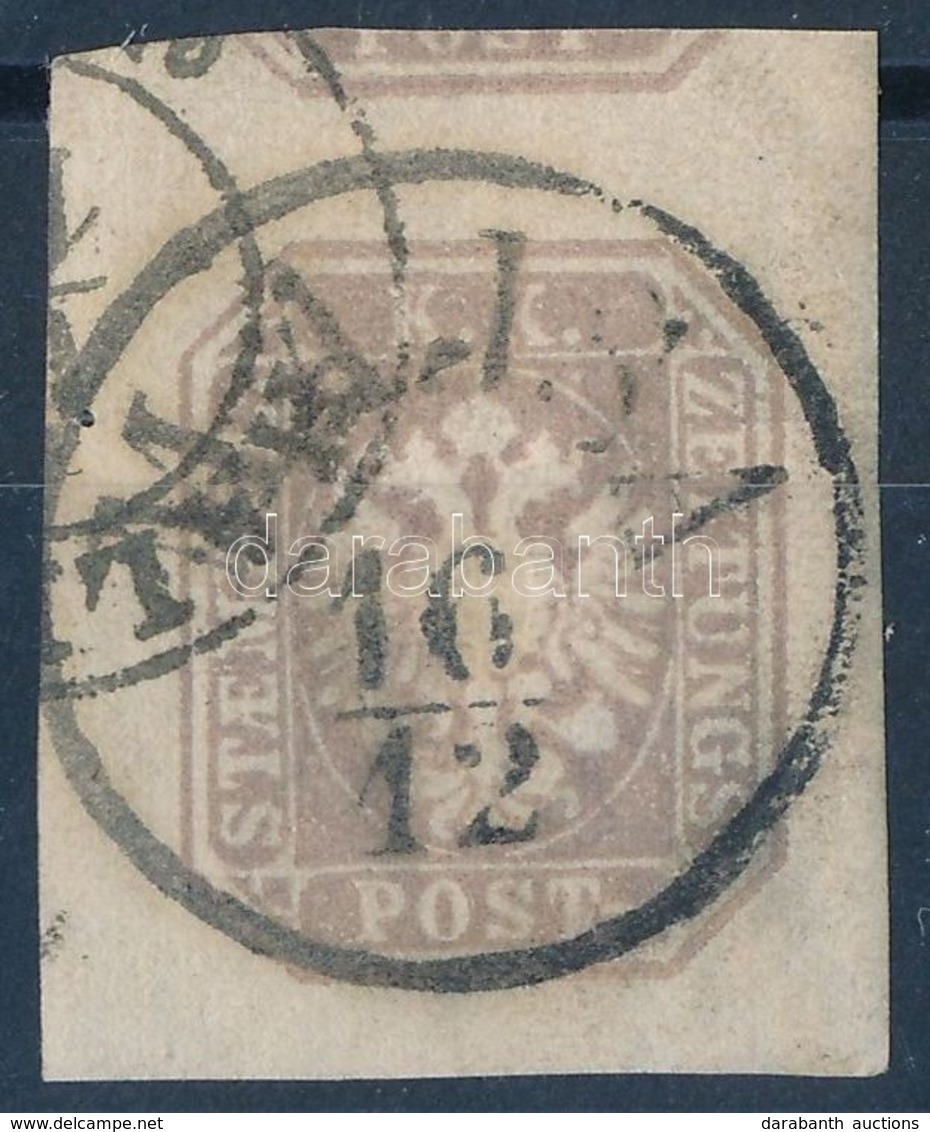O 1863 Vízjeles Hírlapbélyeg / Newspaper Stamp With Watermark 'MAJSA' + 'HAL(LAS)' - Altri & Non Classificati