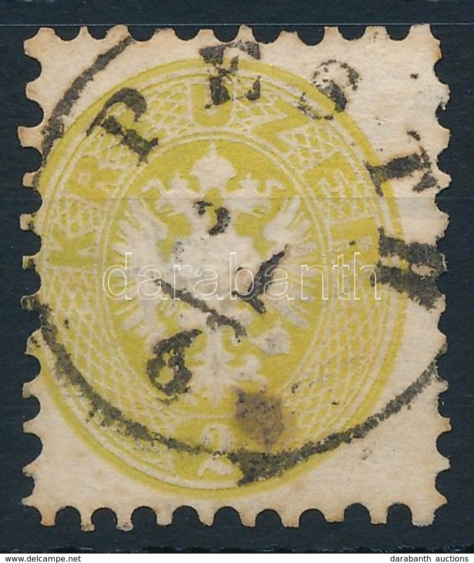O 1864 2kr Ritka Zöldes Sárga Színben / Greenish Yellow - Other & Unclassified