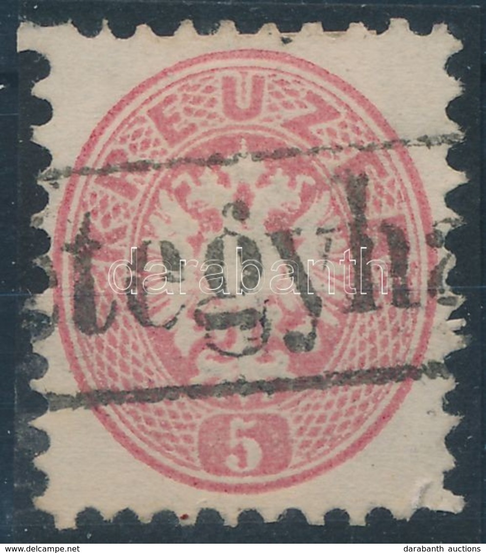 O 1864 5kr '(Ké)tegyhá(za)' Vasúti Bélyegzéssel / With Railway Cancellation - Altri & Non Classificati