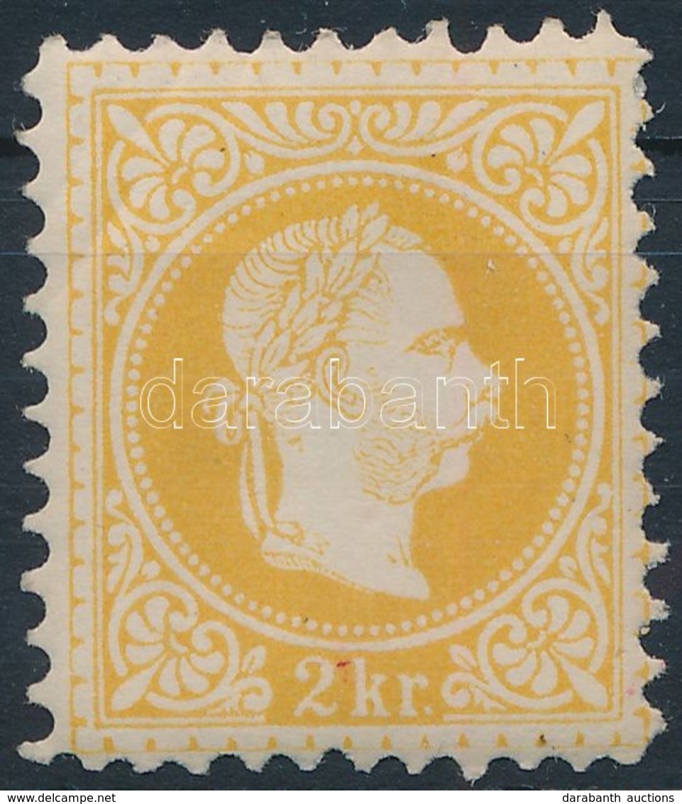 ** 1867 2kr Narancssárga / Orange, Perforation 10 1/2 Fogazással. Certificate: Steiner - Altri & Non Classificati