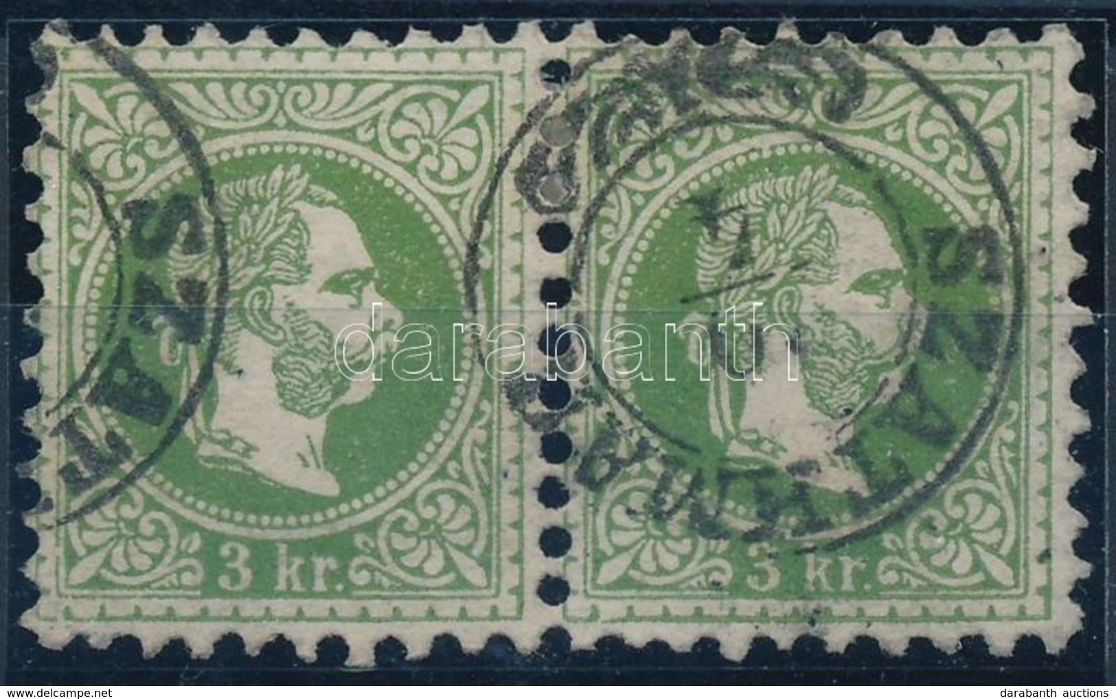 O 1867 3kr Pár / Pair 'SZATHMÁR' (Gudlin 400 P) - Altri & Non Classificati