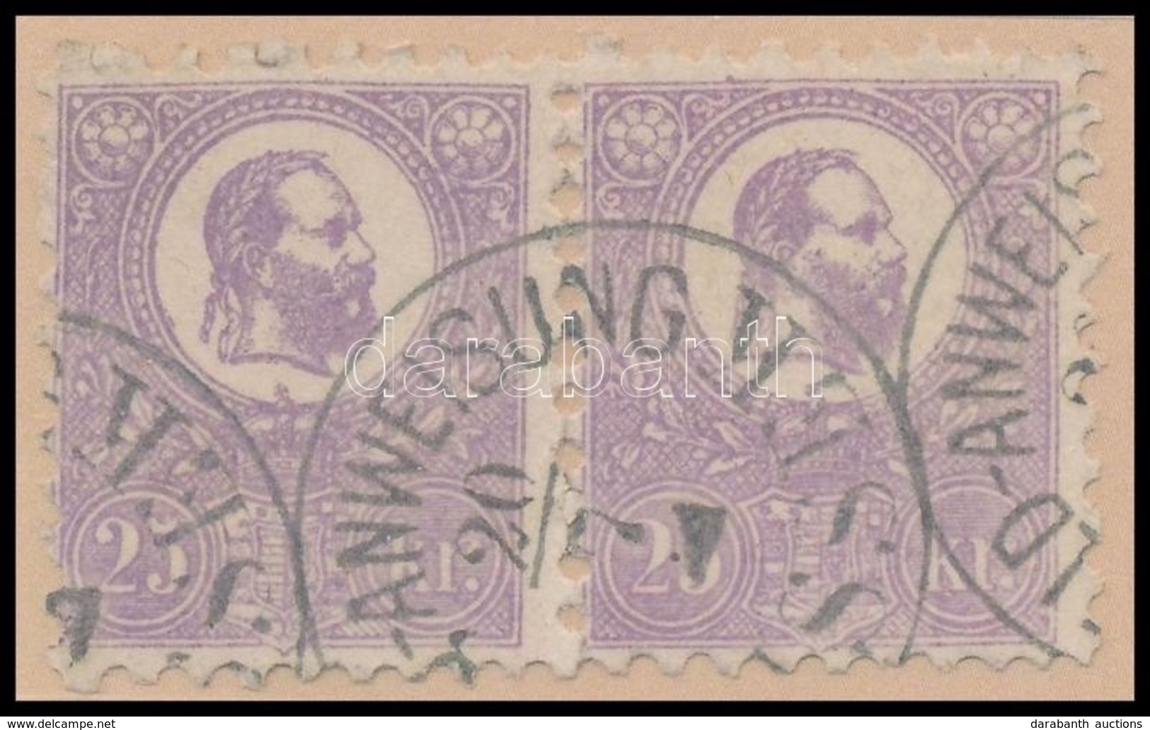 O 1871 K?nyomat 25kr Pár / Mi 6 Pair '(GE)LD-ANWEISUNG / (SI)SSEK' - Altri & Non Classificati