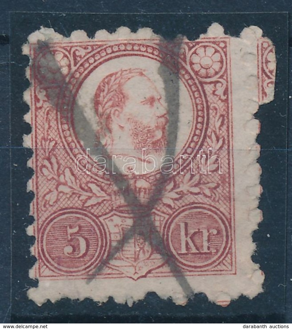 O 1871 Réznyomat 5kr Kézi érvénytelenítéssel / With Handwritten Cancellation - Altri & Non Classificati