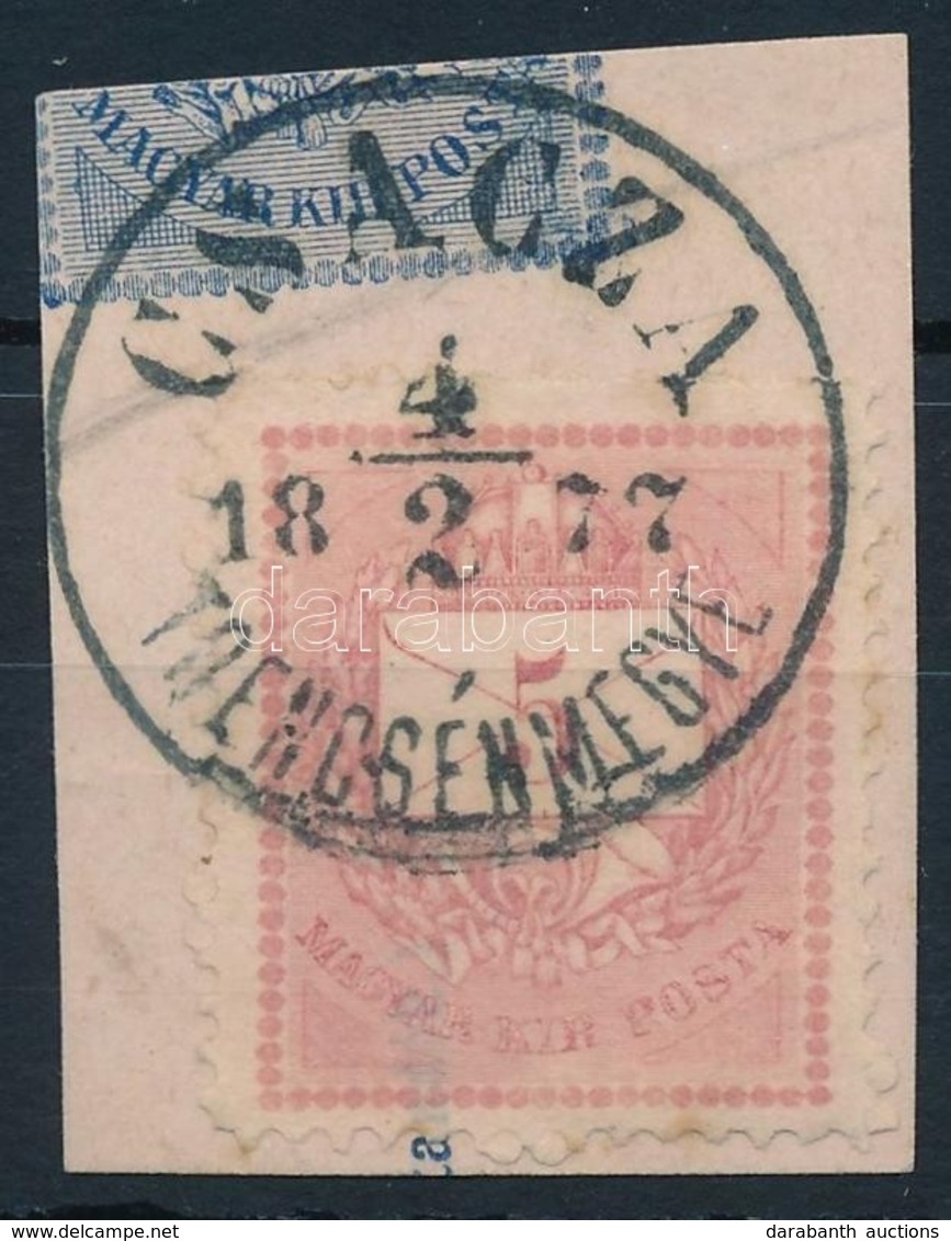 1874 5kr üreges Nyomat 'CSACZA' - Altri & Non Classificati