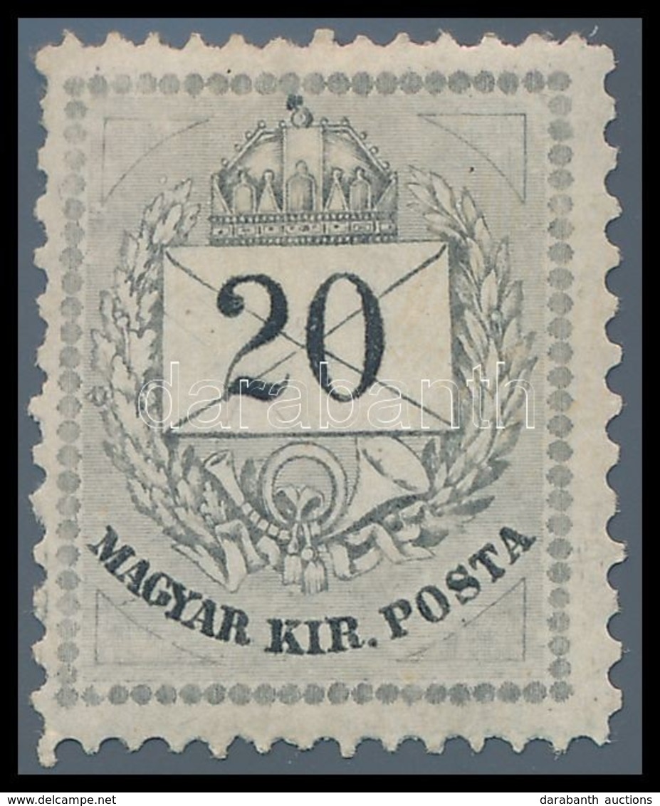 * 1874 20kr 13 : 11 1/2 Fogazás, Eredeti Gumival / Mi 19 B With Original Gum. Certificate: Visnyovszki - Altri & Non Classificati