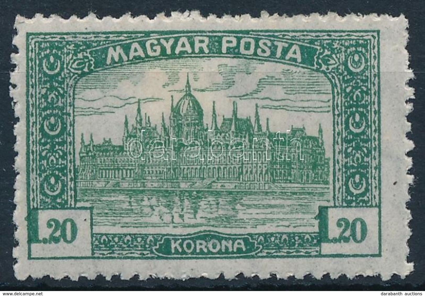 * 1919 Magyar Posta 1.20K Eltolódott értékszámmal / Mi 255 With Shifted Numeral - Sonstige & Ohne Zuordnung