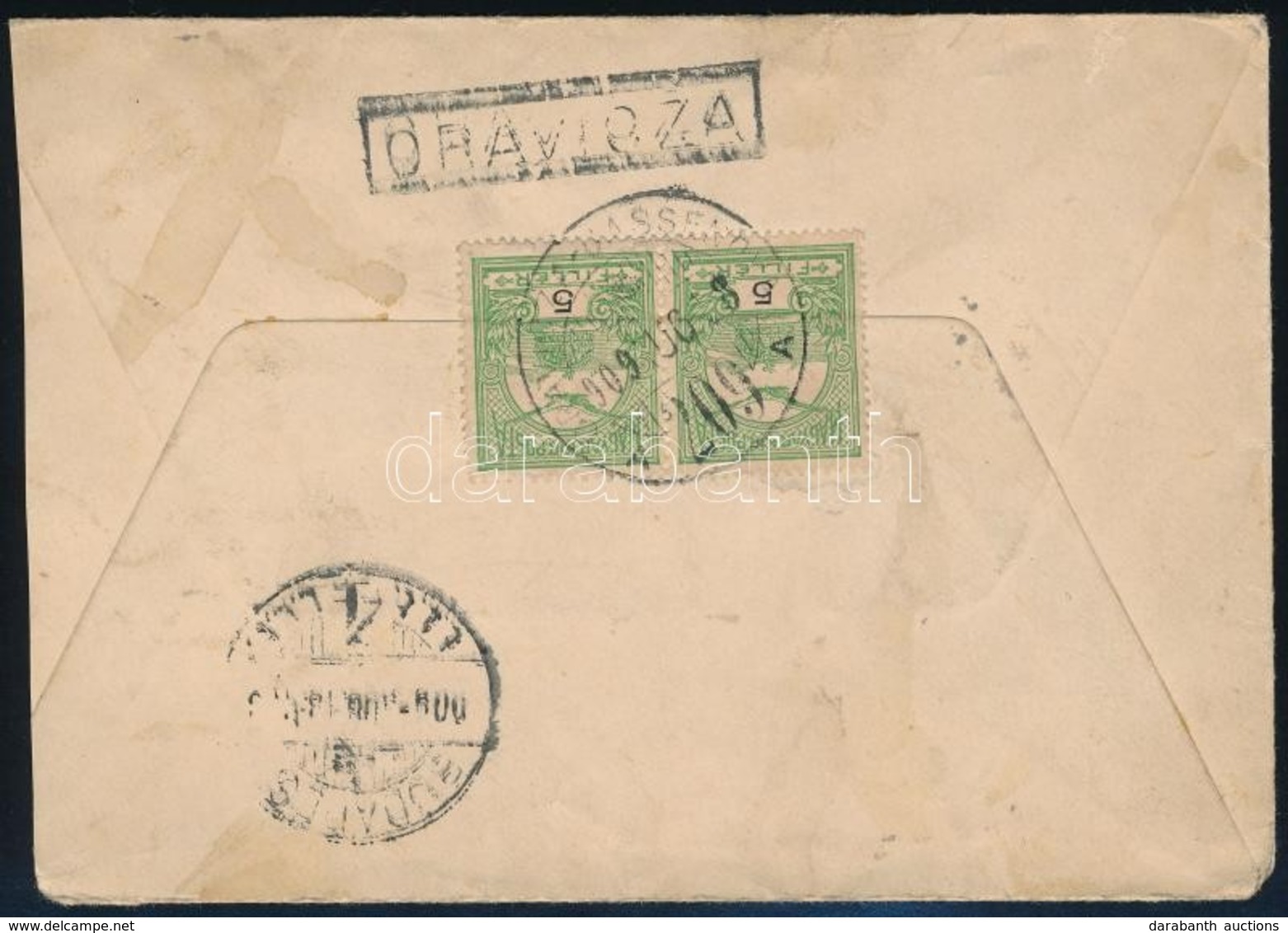 1909 Levél 10f Bérmentesítéssel ORAVICZA-JASSENOVA Vasúti Bélyegzéssel / Cover With Railway Cancellation - Sonstige & Ohne Zuordnung