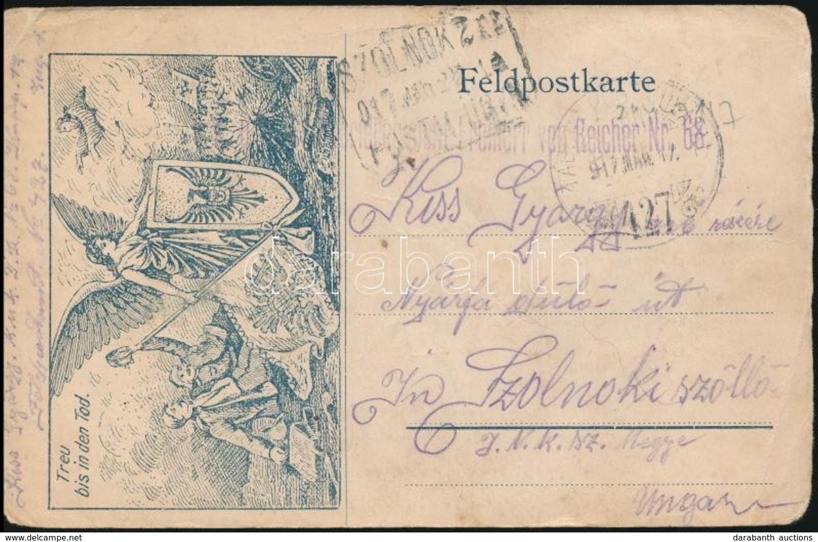 1917 Tábori Posta Levelez?lap / Field Postcard 'TP 427' - Andere & Zonder Classificatie