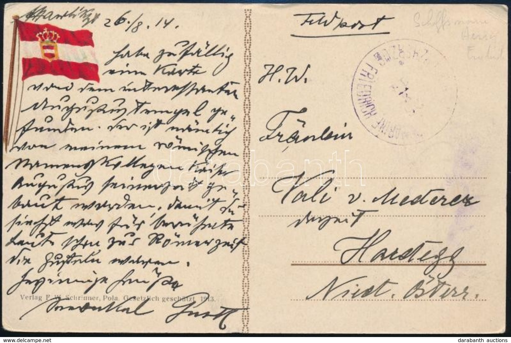 1914 Képeslap / Postcard 'SMS ERZHERZOG FRIEDRICH' - Altri & Non Classificati