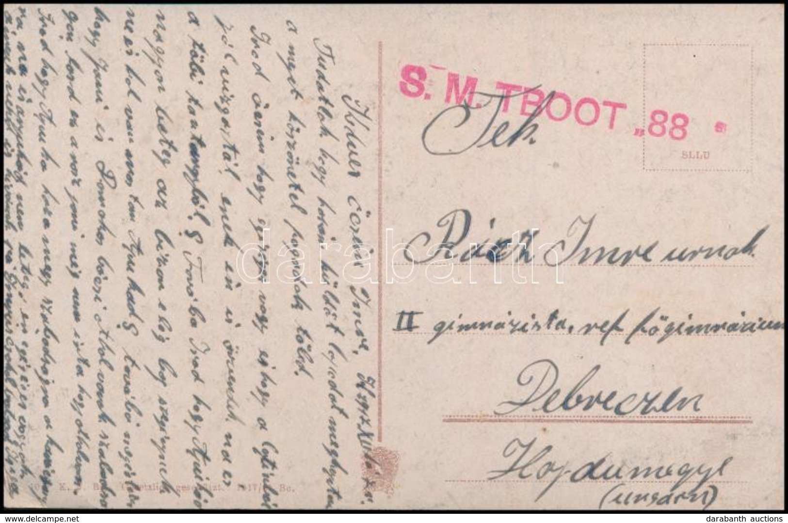 1917 Képeslap / Postcard 'S.M. TBOOT 88' - Altri & Non Classificati