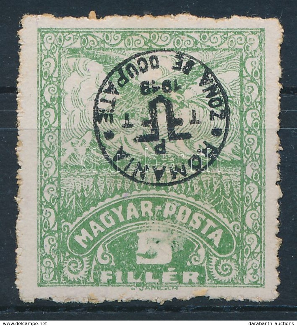 (*) Debrecen II. 1920 5f Fordított Felülnyomással / With Inverted Overprint. Signed: Bodor - Altri & Non Classificati