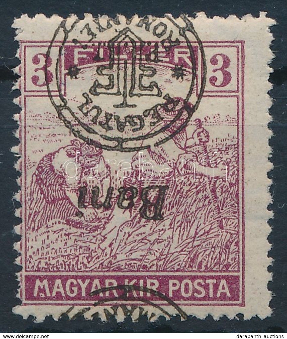 ** Nagyvárad 1919 Arató 3f Fordított Felülnyomással / Mi 27 II. With Inverted Overprint. Signed: Bodor - Altri & Non Classificati