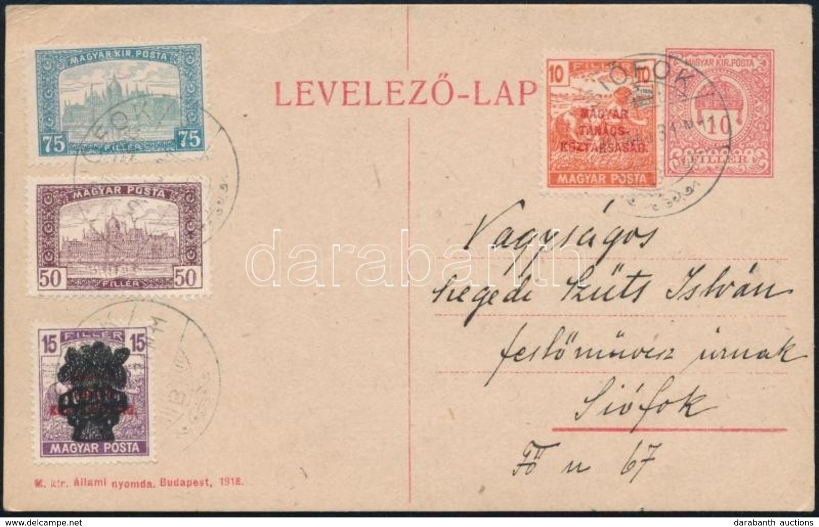 1920 Siófok Helyi Levelez?lap / Local PS-card - Altri & Non Classificati