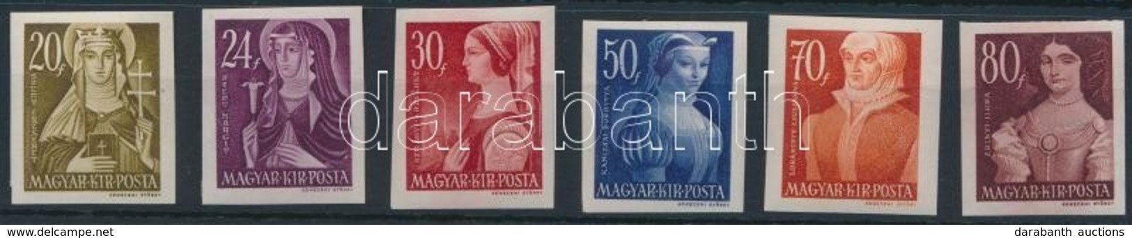 ** 1944 Nagyasszonyok Vágott Sor (30.000) / Mi 754-759 Imperforate Set - Other & Unclassified