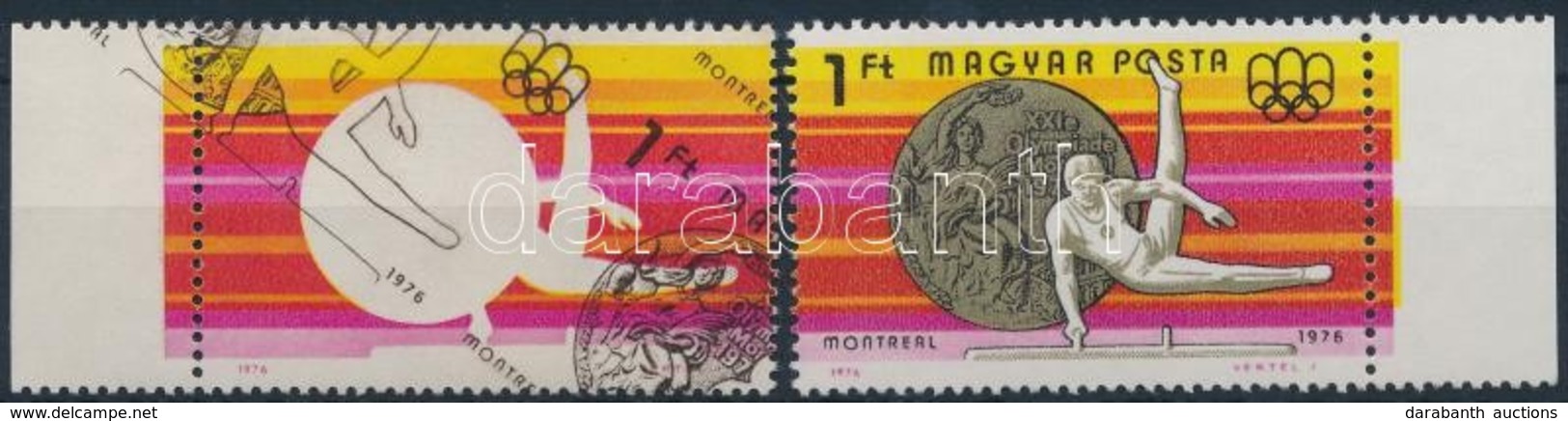 ** 1976 Olimpiai érmesek 1Ft Ferdén Nyomott Bélyegkép és Hiányzó Arany Színnyomat / Mi 3166, Diagonally Printed Designe, - Other & Unclassified