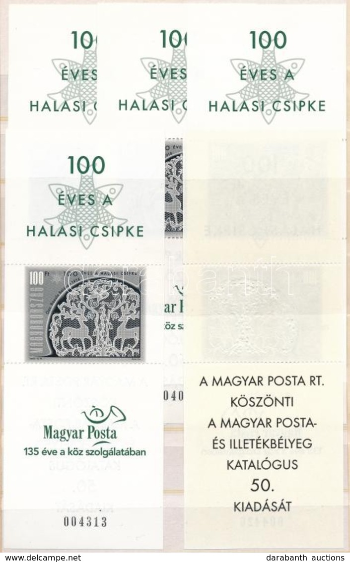 ** 2002 5 Db Halasi Csipke III. Ajándék Blokk (60.000) / 5 X Mi 4724 Souvenir Blocks - Altri & Non Classificati