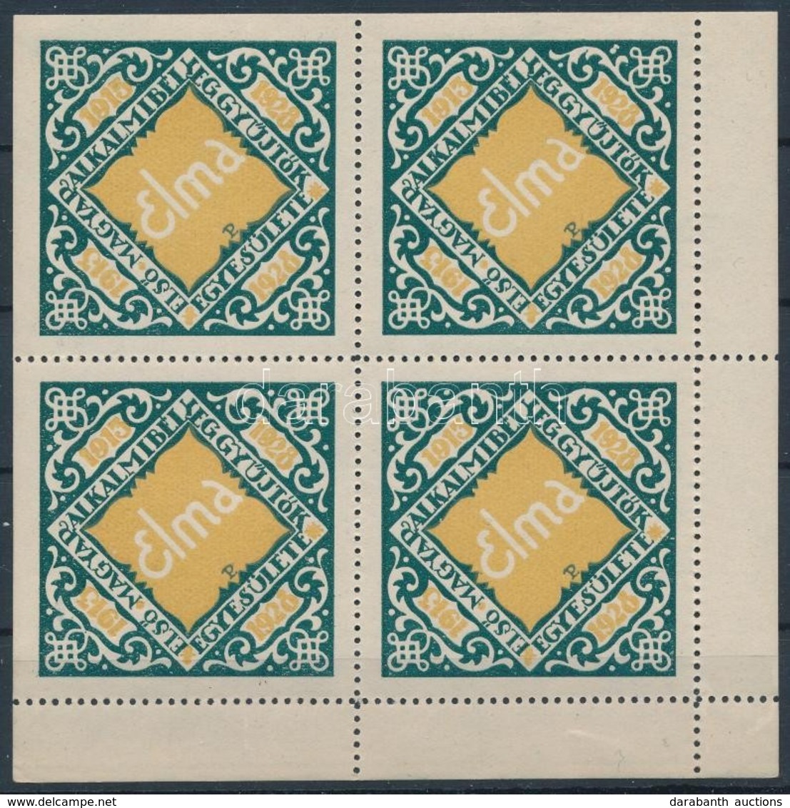 ** 1928/5a ELMA Jubileumi Emlékív (12.000) / Souvenir Sheet - Other & Unclassified